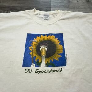 Vintage 2003 Y2K Gildan White Mens 2XL How Does Your Garden Grow? Heavy T-Shirt